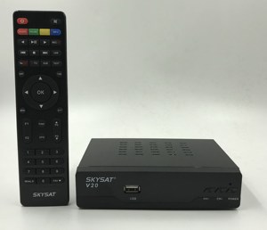 H.265 HEVC DVB S2小型衛星テレビ受信機SKYSAT V20サポートLAN IPTV M3U - Product Image 1