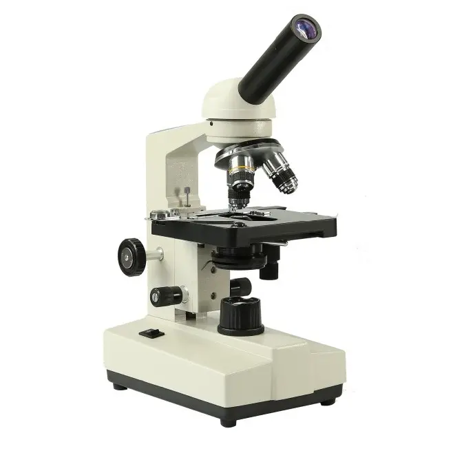 Microscopios de precio barato de fábrica de la fábrica del, Microscopio monocular biológico con múltiples lentes, Microscopios para estudiantes