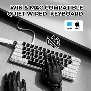 XVX K61 Màng Bàn Phím Im Lặng Key Có Dây Backlit Mini Bàn Phím Với USB Type-C Và Bánh Keycaps - Product Image 6