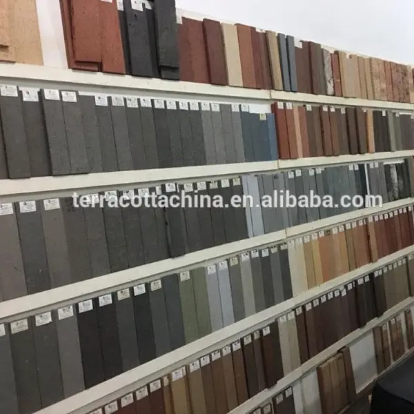 PANELTEK China OEM fabricación exterior arcilla ladrillos fachada terracota azulejo de la pared