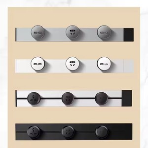 Beliebte versenkte eingebettete Stromschiene-Steckdose Schienen montierte Wand steckdose mit USB-Netz anschluss Typ C Desktop-Steckdose