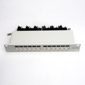 Panel de conexión modular de 12 puertos FTP de red Panel de conexión blindado con tapa antipolvo - Product Image 2
