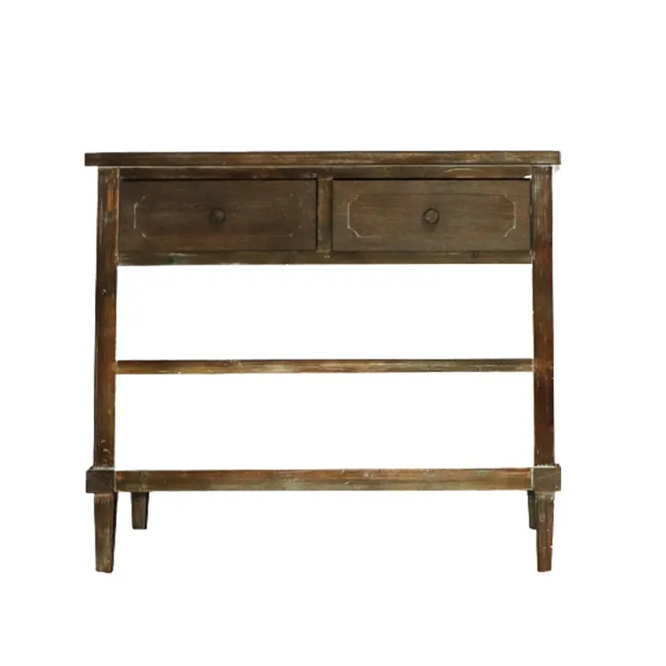 MAGI écrou-brun bois console salon armoire antique chabby chic console table pour meubles de maison