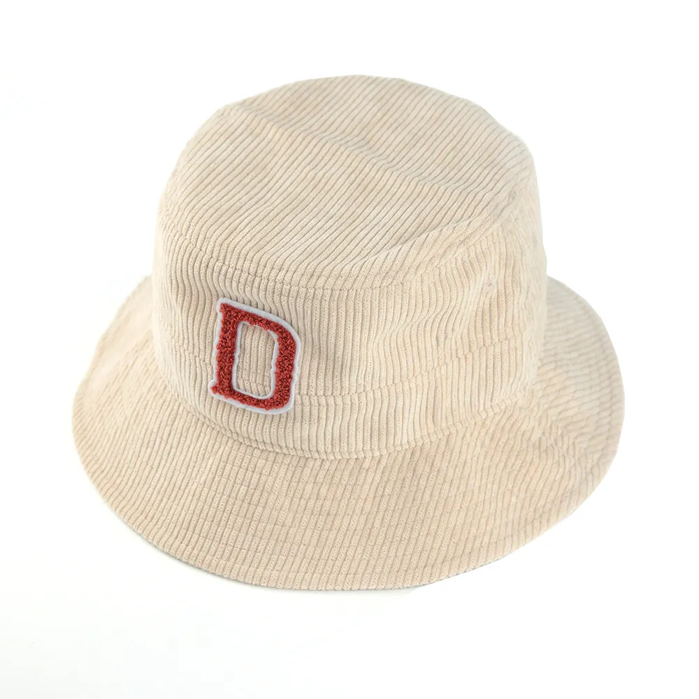 Fabricant OEM personnalisé chapeau d'hiver moelleux pour les femmes couleur unie chapeau de pêche à large bord chenille Logo chapeaux seau en velours côtelé