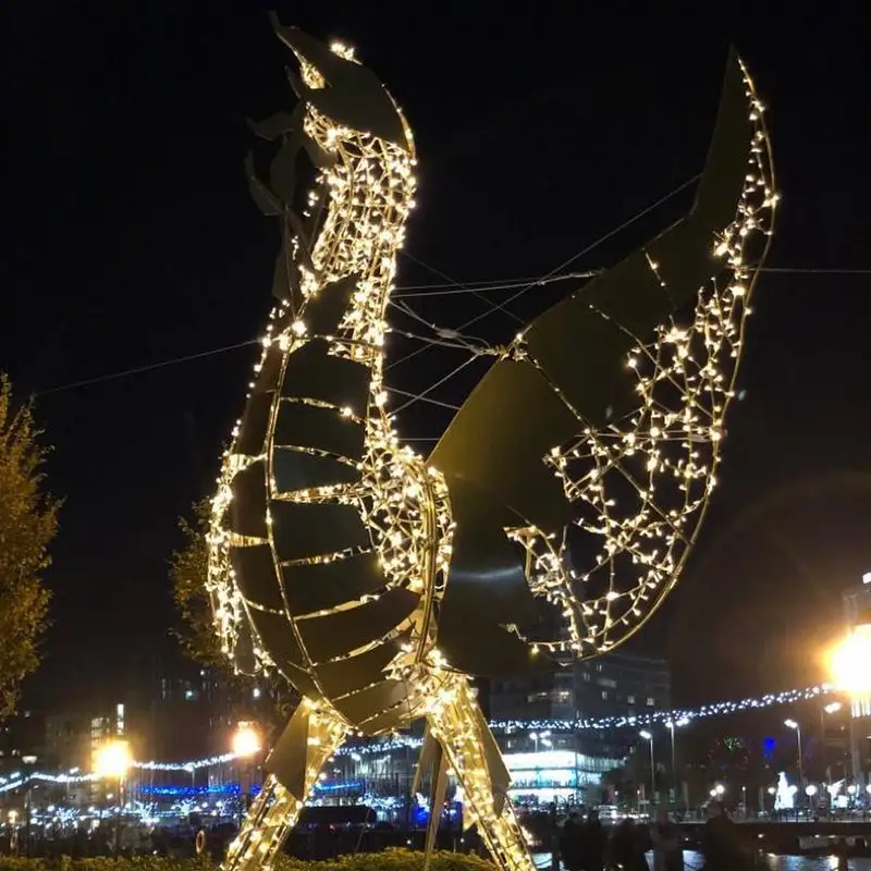 2024 nuevo diseño decoración al aire libre Navidad LED animales iluminados 3D mariposa motivo luces