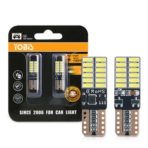 Yobis T10 4014 24SMD LED çip genişlik işık plaka işık araç İç işık ile çok renkli t10 led canbus canbus t10 led - Product Image 1