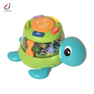 Chengji Learning <strong>Toy</strong> Multi-functional Cartoon <strong>B</strong>/O Drum Baby Learning <strong>Toy</strong> Musical Turtle Juguetes Plastic Turtle Electric <strong>Toy</strong> - Product Image 1