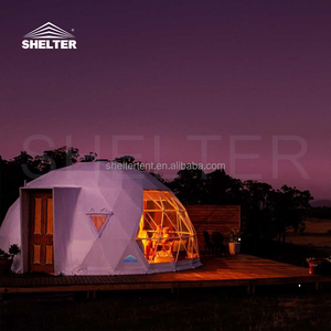 6M 7 8M sang trọng địa cầu geodomes khu nghỉ mát khách sạn hình cầu tròn Homestay Nhà lều Nhà vòm trắc địa Nhà lều với phòng tắm - Product Image 3