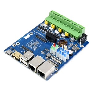 Sıcak ahududu PI CM4 çift ağ bağlantı noktası genişletme kartı Cm4 bilgi işlem modülü GPIO süpürgelik dört yönlü RS485/USB genişletme kartı