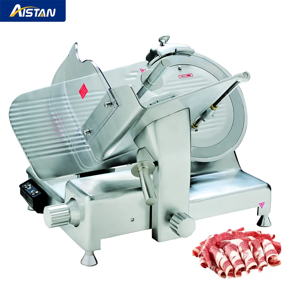 Thịt Slicer máy thương mại sử dụng 12 "Blades 0.2 ~ 16 Mét có thể điều chỉnh độ dày điện gia dụng slicing máy deli thực phẩm slicers