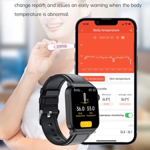 Reloj inteligente a prueba de agua de consumo de energía ultrabajo de 280mAh-Fashion E500 BT Long Endurance SOS Function Music iOS Operation System - Product Image 3