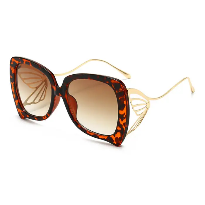 Новое поступление 2024 Солнцезащитные очки Ретро винтажные Модные женские большие оправы женские солнцезащитные очки с бабочками