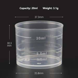 20ml pp Transparent Plastic Medicine Measuring <strong>Cup</strong> with <strong>2</strong>.5ml Graduated - Product Image 2