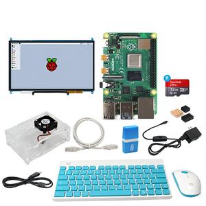 Resmi orijinal ahududu Pi 4B başlangıç kiti AI geliştirme kiti ahududu Pi 4 bilgisayar masaüstü kiti