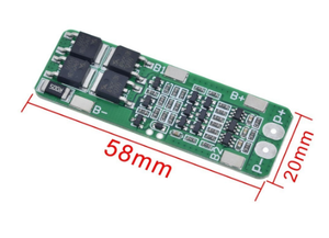 3S 20A Li-ion lityum pil 18650 pcb şarj cihazı BMS koruma levhası 12.6V hücre 59x20x3.4mm modülü - Product Image 3