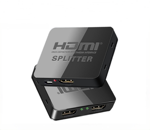 HD Splitter 1 <strong>Input</strong> 2 <strong>Output</strong> One Tow Two High Definition 4k Audio/Video <strong>Computer</strong> 2 Port Simultaneous Screen