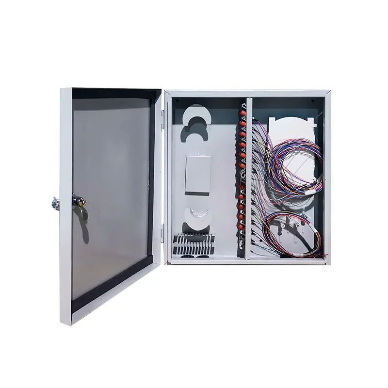 Indoor Wall Mount 12 Port ODF Fiber Optic Distribution Cabinet Terminal Box