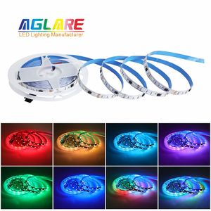 Agrgb RGB uzaktan kumanda 12v Led akıllı şerit işık 5050 dekoratif esnek SMD RGB LED şerit - Product Image 4