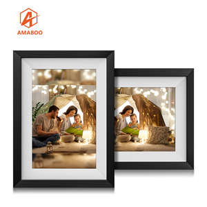 AMABOO 7 pollici <span class=keywords><strong>Wifi</strong></span> scrivania Cloud cornice digitale cornice in legno cornice per telefono