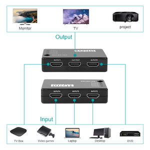 Conmutador HDMI 4K con interruptor automático remoto IR para sala de juegos XBOX 5X1 Audio AV Matrix Switcher - Product Image 2
