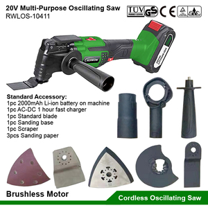 20V Lithium Battery Electric Cordless <strong>Multi</strong> Purpose <strong>Function</strong> <strong>Oscillating</strong> <strong>Tools</strong> Sanding Cutting Scraping Reciprocating Swing Saws - Product Image 6