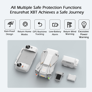 in Stock FIMI X8T Professional 4K Mini Drone with Wide-Angle and 30x Hybrid Zoom Camera 20Km Range and 47 <strong>Minute</strong> Flight Time - Product Image 4