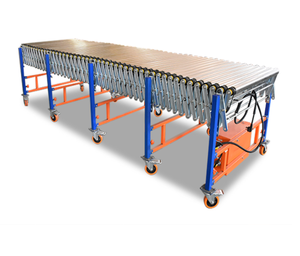 Portable Retractable Truck <strong>Loading</strong> <strong>and</strong> <strong>Unloading</strong> Poly-v Belt Driven Roller Conveyor - Product Image 4