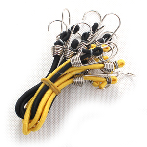 Durable Packing <strong>Elastic</strong> Bungee <strong>Cord</strong> <strong>with</strong> Coated Hooks for Secure and Reliable Attachment in Various Applications - Product Image 2