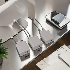 Wholesale Portable Travel Wall Power Adapter 45W PD USB-A Type C <strong>Charger</strong> Super Fast Universal for <strong>All</strong> Devices with US UK EU Plug - Product Image 5