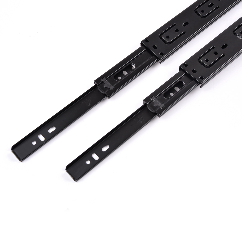 Factory price full extension telescopic channel drawer roller slide powder coated