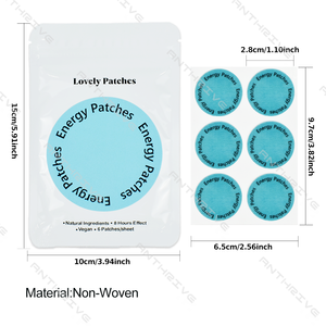 Anthrive nhãn hiệu riêng OEM tất cả năng lượng tự nhiên vá thành phần thực vật vá chăm sóc sức khỏe vá năng lượng các bản vá lỗi cho tập trung năng lượng tăng cường - Product Image 2