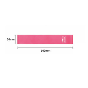 Color Rosa logotipo personalizado 5 bandas de ejercicio de entrenamiento de gimnasio de yoga mini bucle sin látex elástico - Product Image 6
