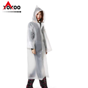 定制140克可重复使用的伊娃长雨衣，用于旅行应急雨衣