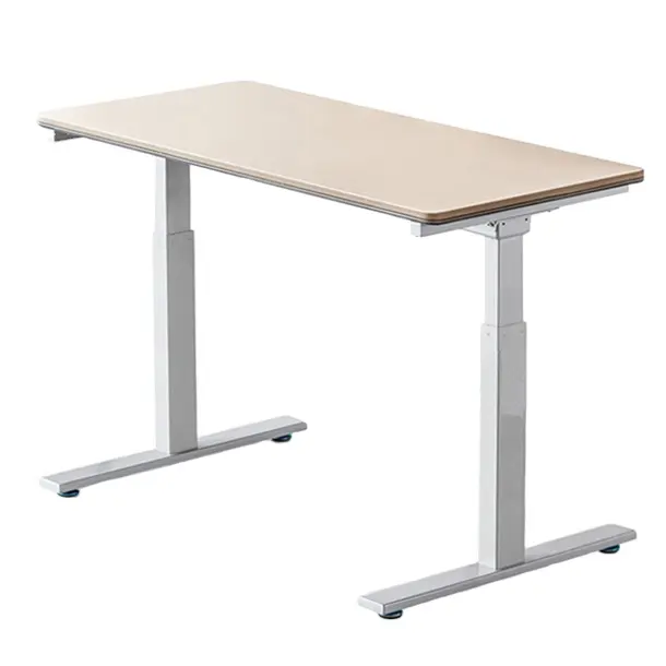 Bureau réglable en hauteur électrique stratifié personnalisé ordinateur debout Table assise sur pied blanc cadre de travail moderne intelligent table de jeu