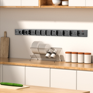 Nuevo Tipo de enchufe de riel de alimentación multifuncional para oficina, cocina, superficie móvil, enchufe de extensión de enchufe de pista de alimentación - Product Image 2
