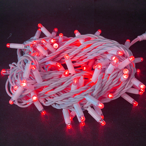 תאורת חג המולד <span class=keywords><strong>LED</strong></span> חיצונית לחג המולד עם תכונה נגד הקפאה עמיד למים צבעוני תאורת חג פגז נורה לפטיו