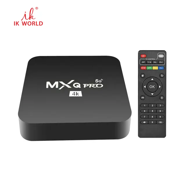 IK Precio más bajo personalizado OEM Alta calidad MXG PRO 1GB 8GB 2GB 16GB S905W RK3229 5G WIFI Set Top TV Box Android 4K Smart Tvbox