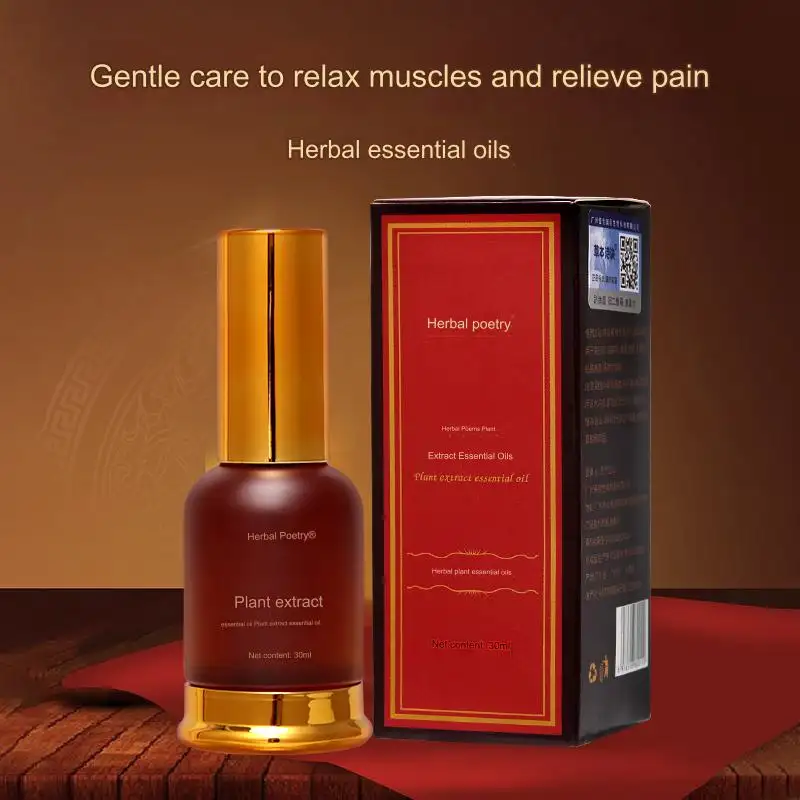 100% натуральный органический нагревательный и обезболивающий массажный спрей OEM Натуральный Растительный Экстракт кожи антицеллюлитное массажное масло для тела