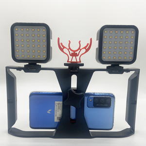 Smartphone Video Rig With Microphone Video Light Handheld Stabilizer <strong>Filmmaking</strong> Case Vlogging <strong>Kit</strong> - Product Image 4