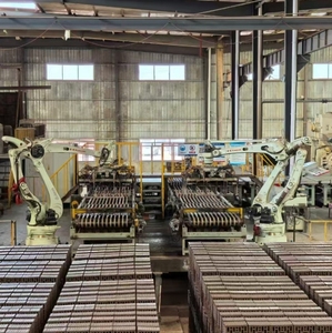 Máquina de apilamiento de arcilla roja para horno rotatorio de túnel automático para planta de fabricación de construcción máquina de moldeo a base de cenizas volantes de arena - Product Image 3