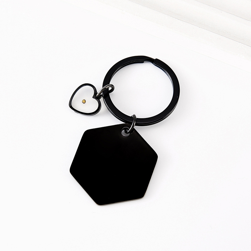 Corazón hexagonal negro de colza.