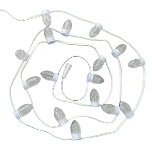 50 Pixels Addressable RGB <strong>C9</strong> PixelBlub DC12V WS2811 <strong>LED</strong>(2 <strong>LEDs</strong>) Pixel <strong>String</strong> <strong>Light</strong> White Case White Wire 15cm/20cm/30cm Spacing