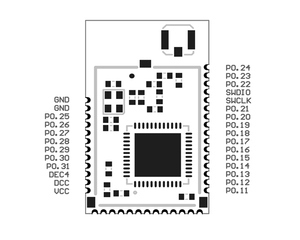 小型MS50SFB Bluetooth 5.0オーディオ送信機モジュールnRF52832ビーコンBleモジュールKC認定 - Product Image 6