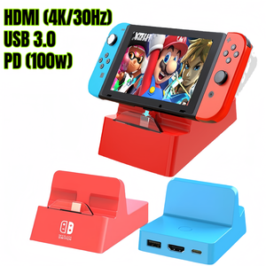 Adaptador Multipuerto USB C a HDMI 3 en 1 Tipo-C Hub a HDMI 4K Salida PD 100W Estación de Acoplamiento para Nintendo Switch MacBook Pro - Product Image 5