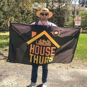 Nhà Máy Bán buôn biểu tượng tùy chỉnh cờ 100% polyester di động chống nhăn ngoài trời nhuộm thăng hoa biểu ngữ giá tốt nhất - Product Image 1