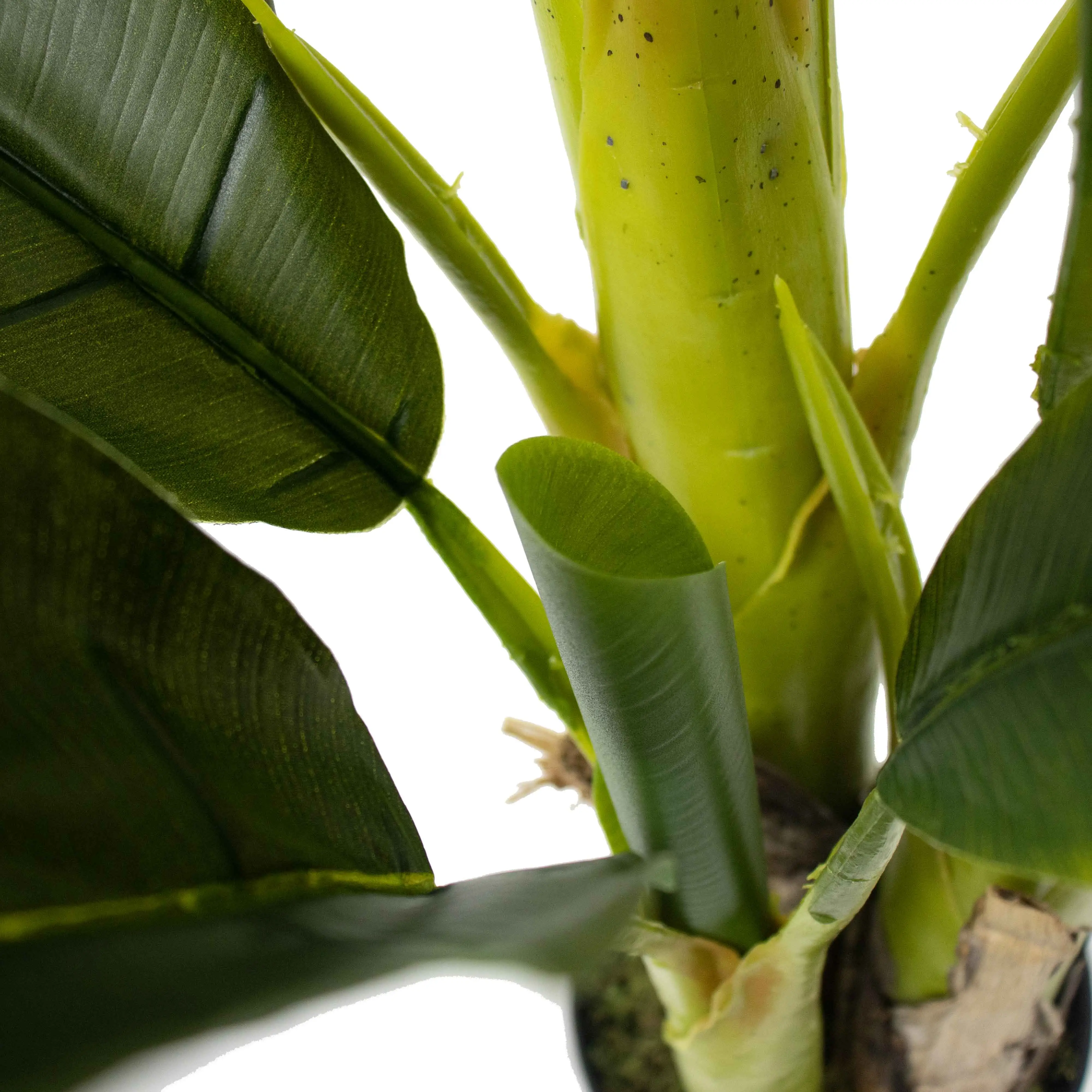 130 ס""מ פלסטיק מדומה 18 עלים צמחים ללא ריח תפאורה גן נוי מציאותי פלנטיין מלאכותי משה באג'ו עץ בננה