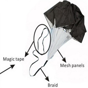 Football Soccer Drilling Umbrella Training Sprint Power Trainer for Runner <strong>Running</strong> Speed Chute Resistance Parachute - Product Image 3