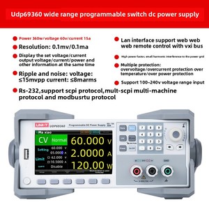 UNI-T UDP69360 High Precision Single Channel Wide Range <strong>Programmable</strong> Switching Dc Power Supply - Product Image 5