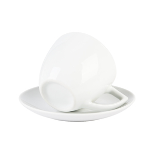 セラミック磁器カスタムプリントホワイトティーカップとソーサーセット - Product Image 3