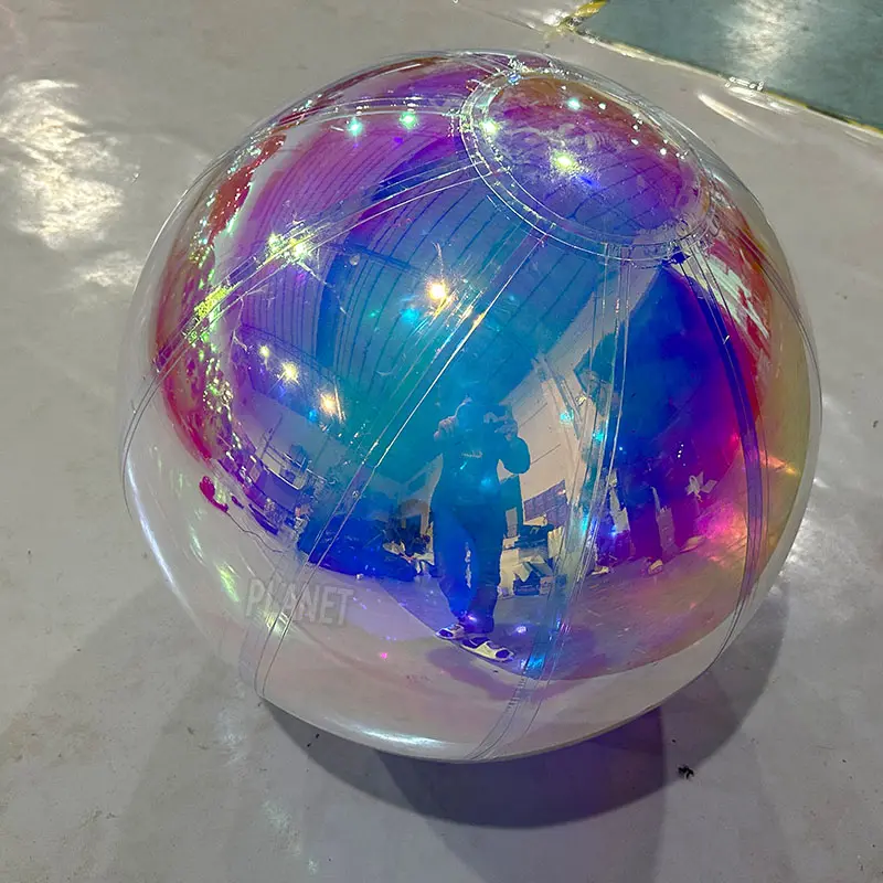 Sfera gonfiabile in PVC gigante personalizzata palloncini a specchio palle natale sfera a specchio 100cm in vendita